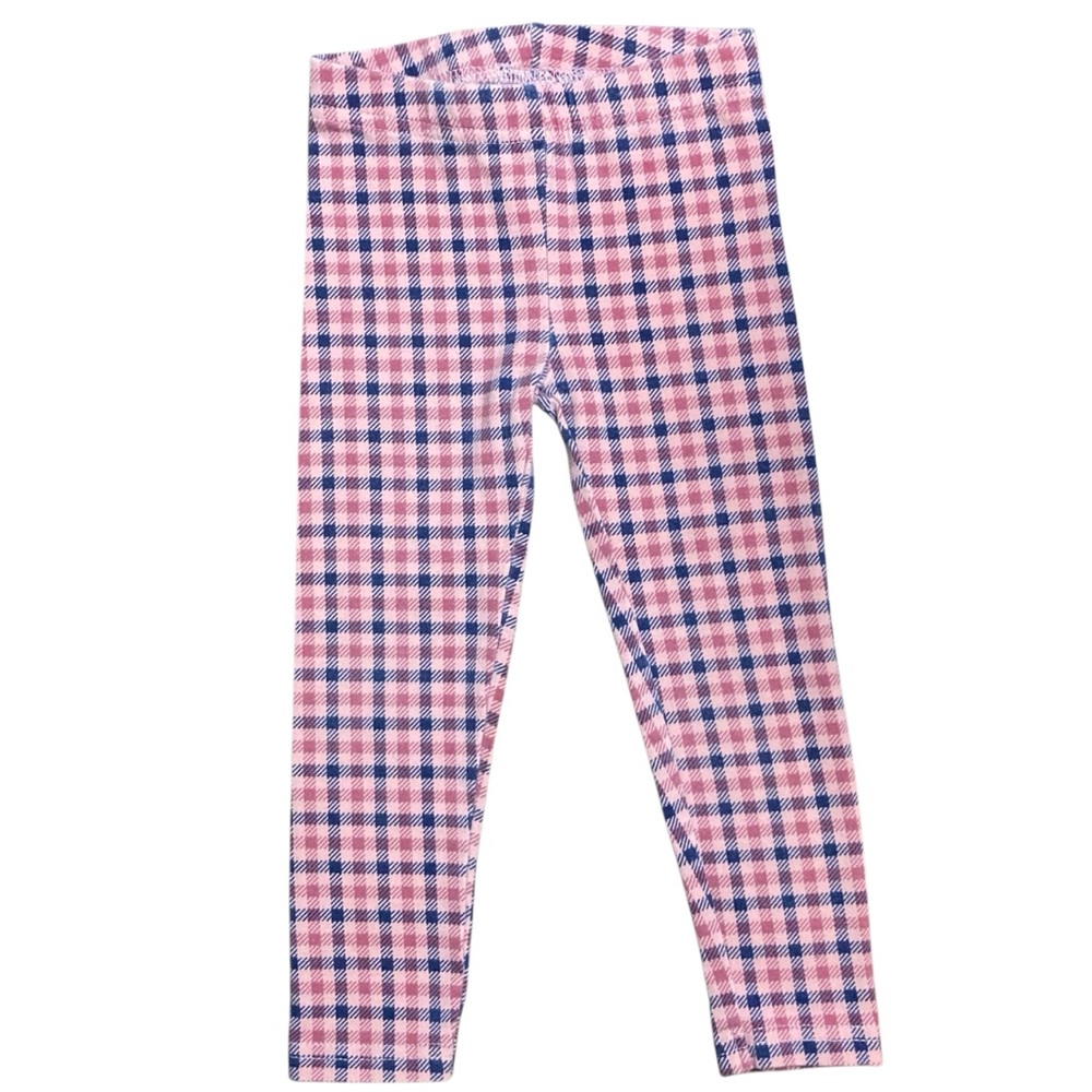 OshKosh B'Gosh pink plaid gingham leggings size 2T